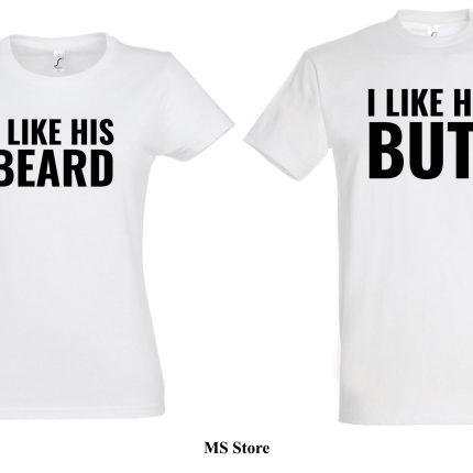 I like his beard i I like her butt