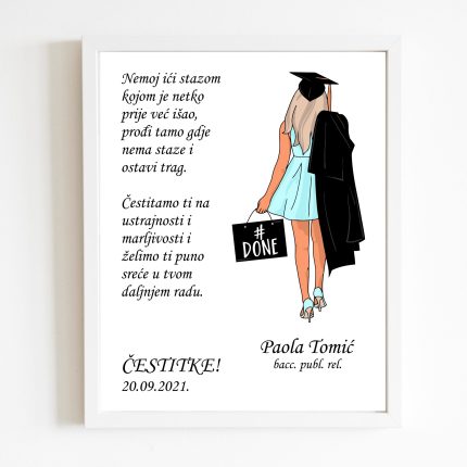 Poster diploma plava