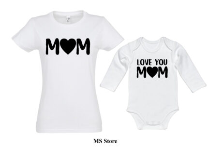 Majica i bodi Mom Love you mom