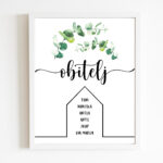 Obiteljski poster sa zelenilom