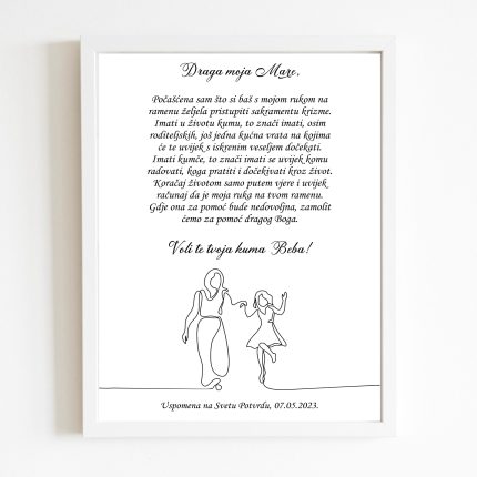 Poster od kume za krizmu