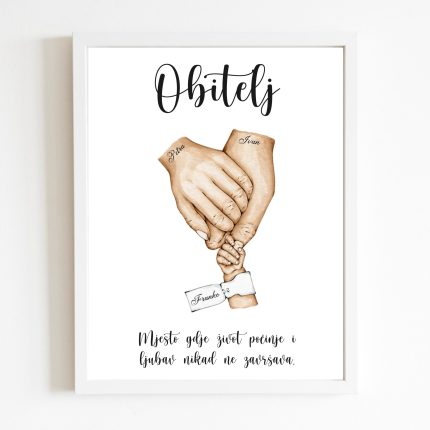 Poster obitelj ilustracija