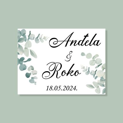 PVC vjenčanja zelenilo