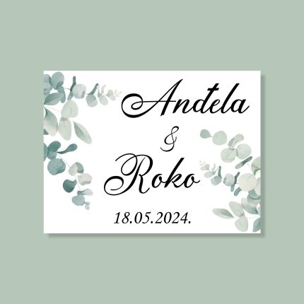 PVC vjenčanja zelenilo