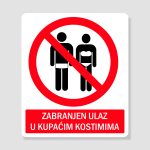 PVC zabranjeni kupaći