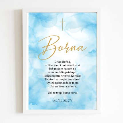 Poster krizma dečko kuma