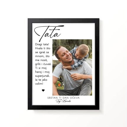 Poster sa slikom za dan očeva