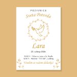 Pozivnica zlatno krizma